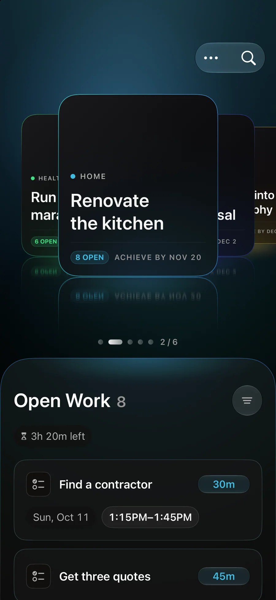 Reflect Planner on iPhone